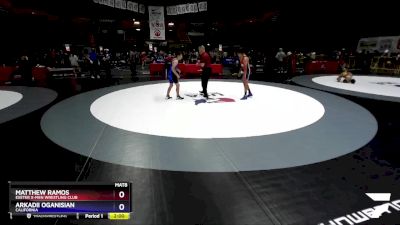 110 lbs Quarterfinal - Matthew Ramos, Exeter X-Men Wrestling Club vs Arkadii Oganisian, California