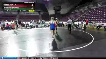 W-180 lbs Round 1 (16 Team) - Delise E Villa, California vs Kassidee Savaria, Montana