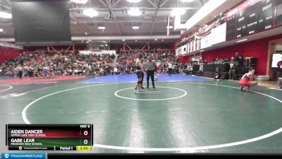 159 lbs Champ. Round 3 - Gabe Lear, Freedom High School vs Aiden Dancer, Upper Lake High School