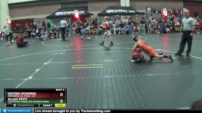 75 lbs Round 2 (6 Team) - Elijah Petit, Contenders Wrestling Academy Green vs Hayden Downing, Panhandle All-Stars