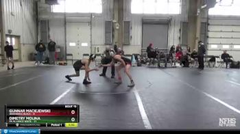 110 lbs Round 5 (6 Team) - Gunnar Maciejewski, Warhawks Black vs Dimetry Molina, PA Alliance White