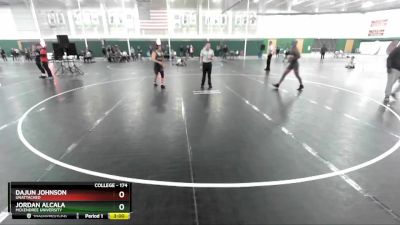 174 lbs Champ. Round 1 - Jordan Alcala, McKendree University vs Dajun Johnson, Unattached