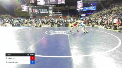 170 lbs Cons 32 #1 - Duke Myers, Indiana vs Dante Hutchings, Colorado