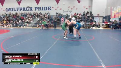 220 lbs Cons. Round 3 - Montoya Paddock, Tumwater vs Tristan Johnson, Rochester