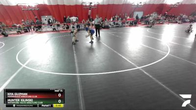 91-99 lbs Round 2 - Hunter Iglinski, Waterford Youth Wrestling Club vs Nya Guzman, Mukwonago Wrestling Club