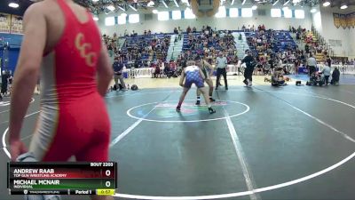 165 lbs Cons. Round 3 - Andrew Raab, Top Gun Wrestling Academy vs Michael Mcnair, Individual