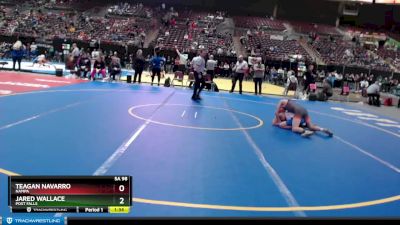 5A 98 lbs Champ. Round 1 - Teagan Navarro, Nampa vs Jared Wallace, Post Falls