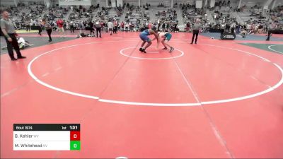 220 lbs Semifinal - Brock Kehler, WV vs Melvin Whitehead, NV