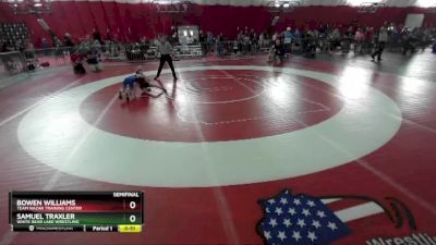 56 lbs Semifinal - Samuel Traxler, White Bear Lake Wrestling vs Bowen Williams, Team Nazar Training Center