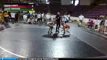 G-105 lbs Round 1 (4 Team) - Teagan Carritt, Team IA vs Jasmin Carpenter, Team ID