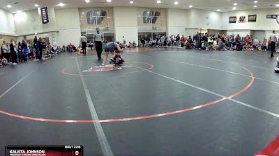 110 lbs Semifinal - Kalista Johnson, Midwest Xtreme Wrestling vs Khloe Weber, Indiana