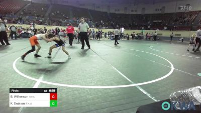 76 lbs Final - Bryce Wilkerson, Tonkawa Takedown Club vs Kale Dejesus, R.A.W.