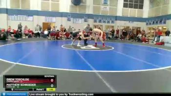 140 lbs Semis (4 Team) - Matthew Schroeder, Mater Dei vs Drew Toschlog, Center Grove