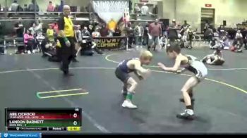 58 lbs Round 3 (4 Team) - Landon Barnett, Barn Kids vs Abe Cichocki, Team Good. Real Good.
