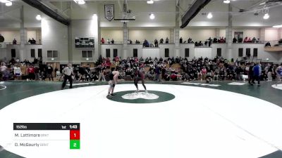 152 lbs Final - Mark Lattimore, Brockton vs Drew McGourty, Braintree