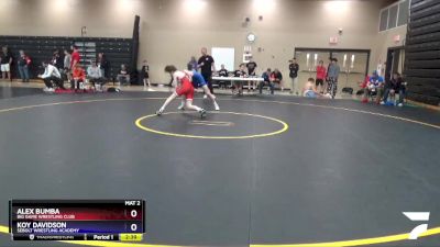 145 lbs Cons. Semi - Alex Bumba, Big Game Wrestling Club vs Koy Davidson, Sebolt Wrestling Academy