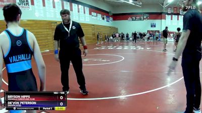 106 lbs Round 3 - Bryson Hipps, Valhalla Wrestling Club vs De`von Peterson, Unaffiliated