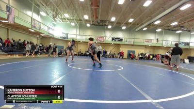 190 lbs Cons. Semi - Clayton Schuster, Greater Heights Wrestling vs Kameron Sutton, Rogue Warrior Wrestling