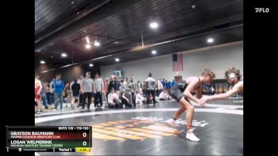 119-130 lbs Round 5 - Logan Welmerink, Michigan Grappler Training Center vs Grayson Baumann, Maurer Coughlin Wrestling Club