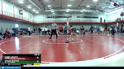 80 lbs Cons. Round 5 - Gabe Liechty, Golden Eagle Elite Wrestling C vs Ethan Bayliss, CIA / Mt Vernon