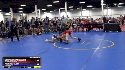 106 lbs 2nd Wrestleback (16 Team) - Conner Chancellor, Oklahoma Blue vs Michael Klein, Louisiana