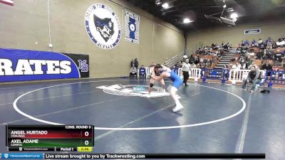 182 lbs Cons. Round 3 - Angel Hurtado, Coalinga vs Axel Adame, Lompoc