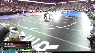 D1-106 lbs Champ. Round 1 - Mycah Beckett, De Pere vs Nick Jenkins, Kaukauna