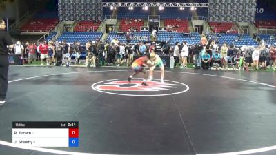 113 lbs Cons 32 #2 - Roderick Brown, Florida vs John Sheehy, Illinois