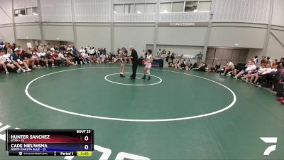 100 lbs Semis & 3rd Wb (16 Team) - Hunter Sanchez, Utah vs Cade Nieuwsma, North Dakota Blue