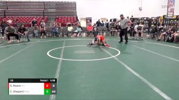 119 lbs Quarterfinals (8 Team) - Clinton Shepard, POWA (CO) vs Stephen Myers, West Virginia