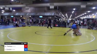 79 kg Cons 8 #1 - Adam Thebeau, Nebraska Wrestling Training Center vs Lucas Condon, Poway High School Wrestling