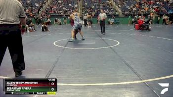 4A 285 lbs Cons. Round 2 - Jalen Terry-Winston, Lumberton vs Sebastian Rivera, Panther Creek