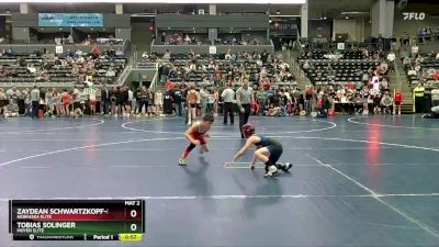 70 lbs Quarterfinal - Zaydean Schwartzkopf-Munoz, Nebraska Elite vs Tobias Solinger, Moyer Elite