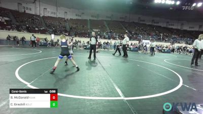 66 lbs Consolation - Brady McDonald, R.A.W. vs Colton Graybill, Bridge Creek Youth Wrestling