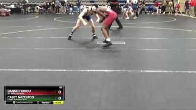 132 lbs Cons. Round 2 - Casey Nazelrod, Loyola-Blakefield vs Danseh Yanou, St. James School