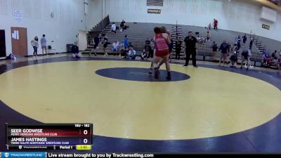 182 lbs 1st Place Match - Seer Godwise, Perry Meridian Wrestling Club vs James Hastings, Terre Haute Northside Wrestling Club