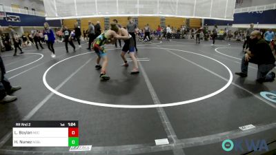 110 lbs Rr Rnd 2 - Liam Boylan, Norman Grappling Club vs Harley Nunez, Noble Takedown Club