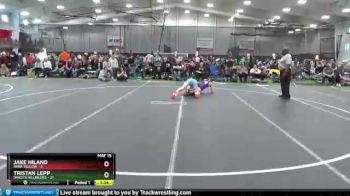 132 lbs Round 2 (4 Team) - Tristan Lepp, Dakota Hillbillies vs Jake Hiland, Iowa Yellow