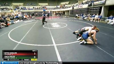 152 lbs Round 1 (4 Team) - Zach Malin, LaCrosse Aquinas vs Otto Hanlon, Stillwater