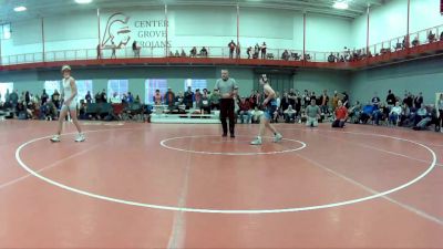 132 lbs Champ. Round 1 - Hunter Gradert, Center Grove Wrestling Club vs Gavin Brown, Indian Creek Wrestling Club