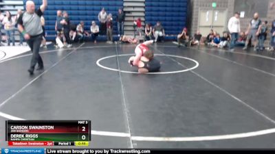 160 lbs Round 4 - Derek Riggs, Nampa Christian vs Carson Swainston, 208 Badgers