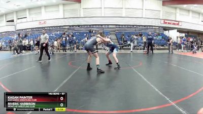 97 lbs Cons. Round 4 - Kagan Painter, Bad Karma Wrestling Club vs Rivers Harbison, Ironclad Wrestling Club