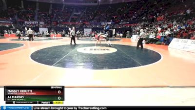 3A 120 lbs Semifinal - Massey Odiotti, Wilmette (Loyola Academy) vs AJ Marino, St. Charles (East)