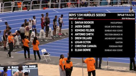 High School Boys' 55m Hurdles Seeded, Prelims 2