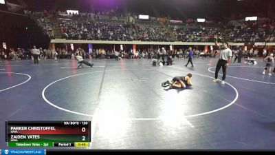 120 lbs Round 3 - Parker Christoffel, Iowa vs Zaiden Yates, Iowa