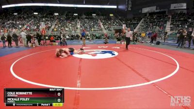 3A-165 lbs Cons. Semi - Cole Robinette, Evanston vs McKale Foley, Powell