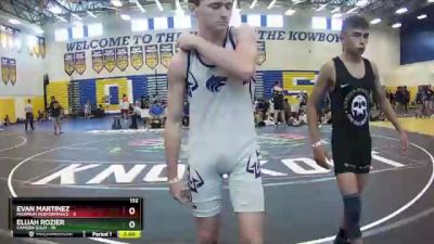 132 lbs Round 4 (8 Team) - Evan Martinez, Maximum Performance vs Elijah Rozier, Camden Gold