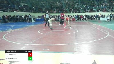 113 lbs Consi Of 32 #2 - Corlin Cass, Pawhuska vs Nate Inman, Southmoore SaberCats Wrestling