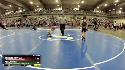 70 lbs Quarterfinal - BrocLee Butman, Columbia Wrestling Club-AAA vs Abel Corns, Team North Stars Wrestling Club-AA