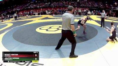 D3-138 lbs Quarterfinal - Wyatt Hinton, Norwood vs Ashton Homan, Monroeville